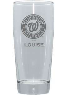 Washington Nationals Personalized 16oz Clubhouse Pilsner Glass - Red