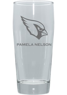 Arizona Cardinals Personalized 16oz Clubhouse Pilsner Glass - Crimson