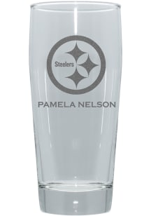 Pittsburgh Steelers Personalized 16oz Clubhouse Pilsner Glass - Black