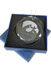 Iowa Hawkeyes Personalized Ornament - Black