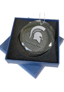 Michigan State Spartans Personalized Ornament - Green