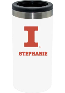 The Memory Company Illinois Fighting Illini Personalized Slim Can Stainless Steel Coolie