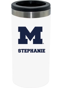 The Memory Company Michigan Wolverines Personalized Slim Can Stainless Steel Coolie