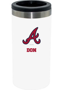 The Memory Company Atlanta Braves Personalized Slim Can Stainless Steel Coolie
