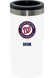 The Memory Company Washington Nationals Personalized Slim Can Stainless Steel Coolie