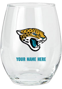 Jacksonville Jaguars Personalized Stemless Wine Glass - Black