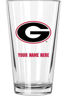 Georgia Bulldogs Personalized Pint Glass - Red