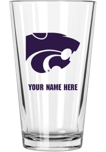 K-State Wildcats Personalized Pint Glass - Purple