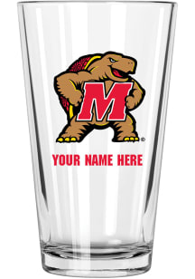 Maryland Terrapins Personalized Pint Glass - Red