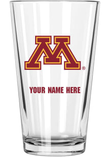 Minnesota Golden Gophers Personalized Pint Glass - Crimson