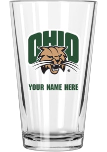 Ohio Bobcats Personalized Pint Glass - Green