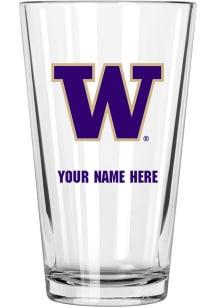 Washington Huskies Personalized Pint Glass - Red