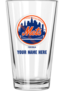 New York Mets Personalized Pint Glass - Blue