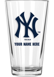 New York Yankees Personalized Pint Glass - Navy Blue