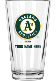 Oakland Athletics Personalized Pint Glass - Green
