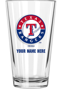 Texas Rangers Personalized Pint Glass - Blue
