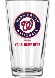 Washington Nationals Personalized Pint Glass - Red