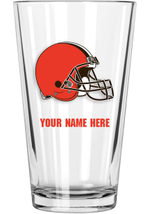 Cleveland Browns Personalized Pint Glass - White