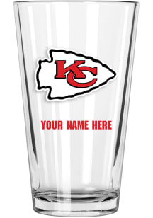 Kansas City Chiefs Personalized Pint Glass - Red