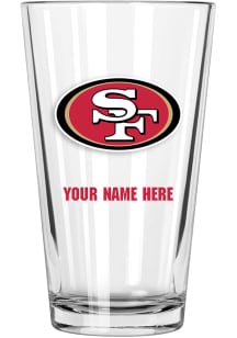 San Francisco 49ers Personalized Pint Glass - Red