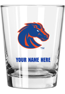 Boise State Broncos Personalized 15oz Double Old Fashioned Rock Glass - Blue