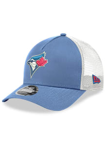 New Era Toronto Blue Jays Light Blue 9FORTY M-Crown Trucker YTH Youth Adjustable Hat