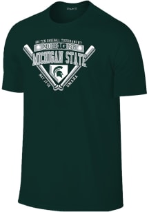 Michigan State Spartans Green 2026 Big Ten Baseball Tournament Participant Short Sleeve T Shirt
