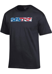 Champion Dayton Flyers Black Flag Script Name Short Sleeve T Shirt