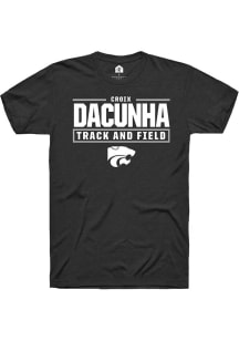 Croix DaCunha K-State Wildcats Black NIL Stacked Box Short Sleeve Player T Shirt