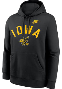 Nike Iowa Hawkeyes Mens Black Legacy Arch Logo Long Sleeve Hoodie