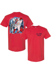 Kyle Schwarber Philadelphia Phillies Red 2026 ASG X Jordan Spector Short Sleeve Fashion Player T S..