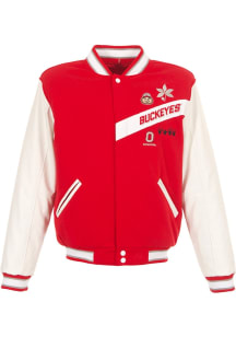 Mens Ohio State Buckeyes Reversible Two-Tone Heavyweight Jacket - Red