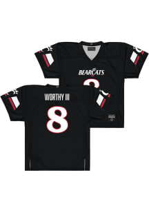 Kenny Worthy  Campus Ink Cincinnati Bearcats Black NIL Football Jersey
