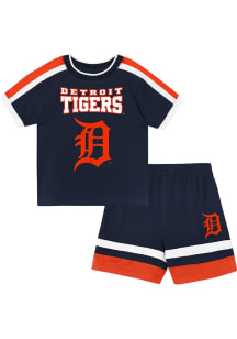 Detroit Tigers Toddler Navy Blue Ground Ball Set Top and Bottom