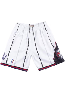 Mitchell and Ness Toronto Raptors Mens White 1998 Swingman Big and Tall Shorts