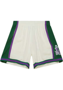 Mitchell and Ness Milwaukee Bucks Mens Green Swingman Big and Tall Shorts