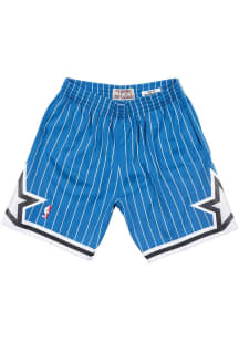 Mitchell and Ness Orlando Magic Mens Blue Swingman Big and Tall Shorts
