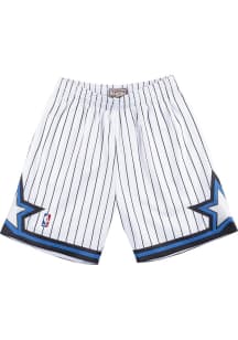 Mitchell and Ness Orlando Magic Mens White Swingman Big and Tall Shorts