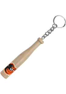 Baltimore Orioles Bat Keychain - Natural
