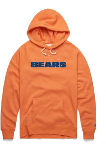 Homage Chicago Bears Mens Orange Wordmark '74 Fashion Hood