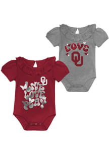Oklahoma Sooners Baby Crimson Hop Base Set One Piece