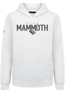 Levelwear Utah Mammoth Youth White Podium Jr Carve Long Sleeve Hoodie