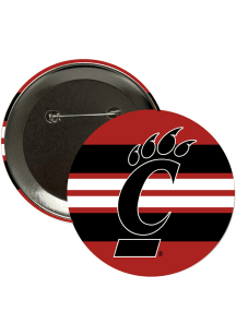 Cincinnati Bearcats Stripes 3in Button - Red