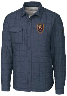 Cutter and Buck Real Salt Lake Mens Anthracite Rainier PrimaLoft Outerwear Lined Jacket