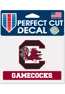 South Carolina Gamecocks 4x5x5.75 Team Logo Name Auto Decal - Red