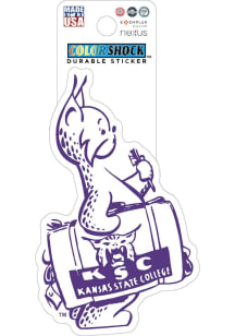 K-State Wildcats Vintage Willie Durable Stickers - Purple