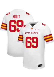 Dontrell Holt  Nike Iowa State Cyclones White NIL Name And Number Football Jersey