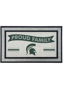 Michigan State Spartans Proud Family 18x30 Door Mat