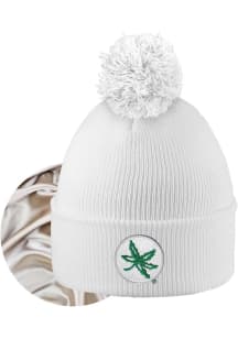 LogoFit Ohio State Buckeyes White Monroe Womens Knit Hat