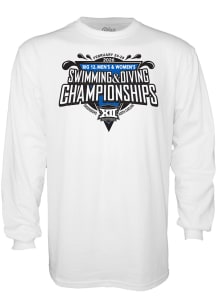 Blue 84 Big 12 White 2026 Men's And Women's Swimming & Diving Championships Long Sleeve T Shirt